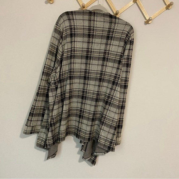 Torrid Plaid Open Front Cardigan Sweater size 4X - Picture 8 of 9